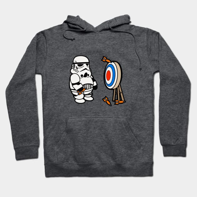 Stormtrooper Darts Hoodie by Imagine8 Design